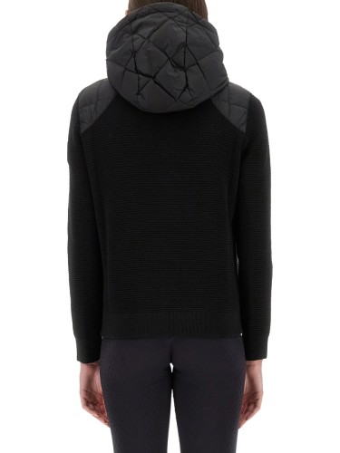 HYBRIDGE QUILTED KNIT HOODY