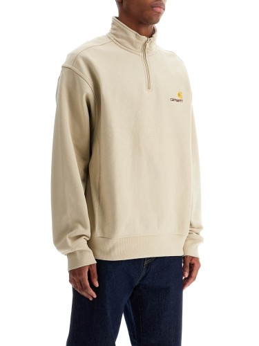 HALF ZIP AMERICAN SCRIPT SWEAT