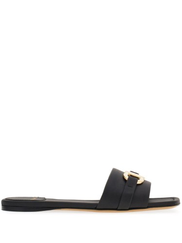 FERRAGAMO,SLIDES FLAT CON...