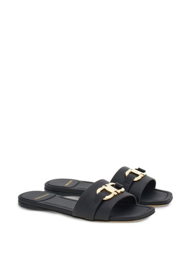 FERRAGAMO,SLIDES FLAT CON...