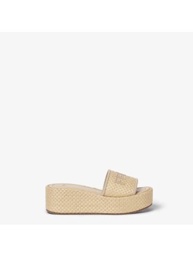 FENDI,SLIDE TESS.RAFIA...