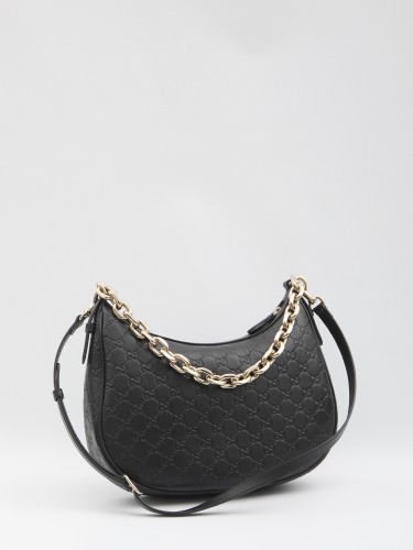 GG EMBLEM LARGE SHOULDER BAG