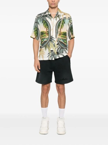 AMIRI,BLEACH BANDANA SHORT