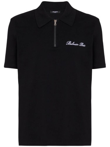 SIGNATURE EMB ZIPPED POLO