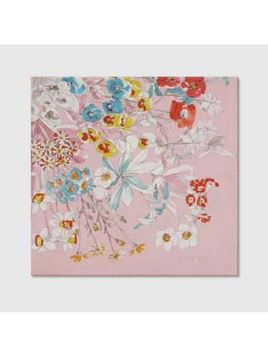 GUCCI,SCARF FLORAGE 90X90
