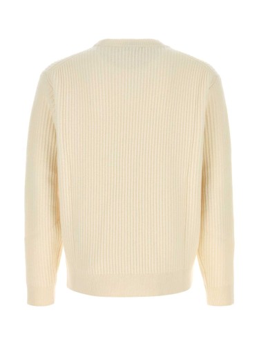 FOX HEAD WOOL RIBBED JUMPER