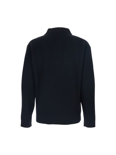 FOX HEAD WOOL RIBBED POLO...