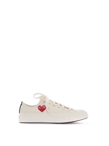 SMALL RED HEART LOW TOP SHOES