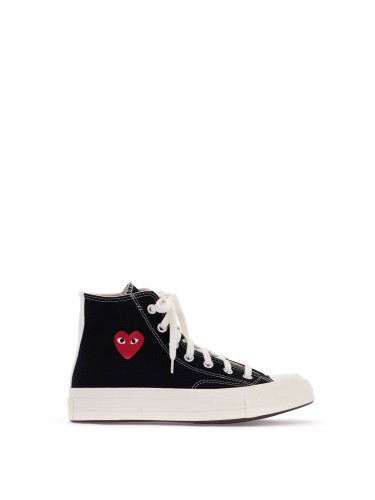 SMALL RED HEART HI TOP SHOES
