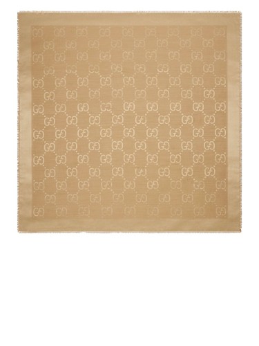 GUCCI,GG JACQUARD SILK WOOL...