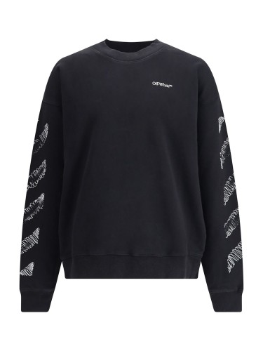 SCRIBBLE DIAG SKATE CREWNECK