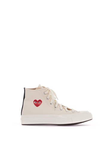 SMALL RED HEART HI TOP SHOES