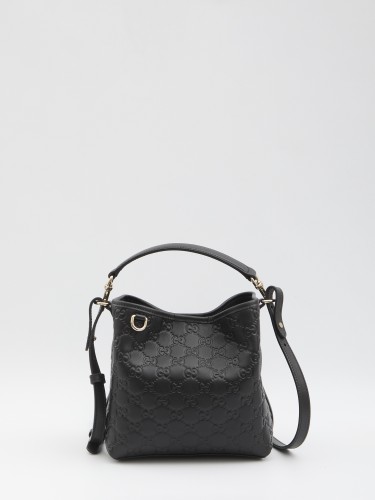 GG EMBLEM SMALL BUCKET BAG