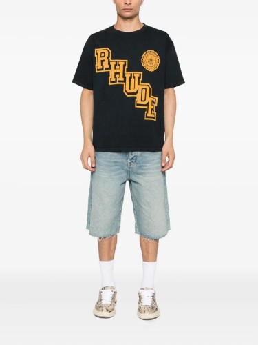 RHUDE COLLEGIATE CREST TEE