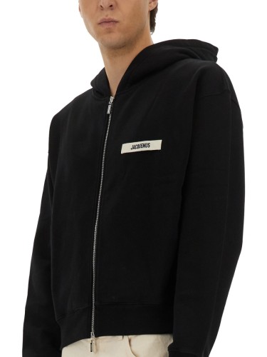 LE HOODIE ZIP GROS GRAIN