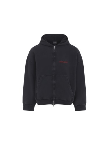 BALENCIAGA,ZIP-UP HOODIE