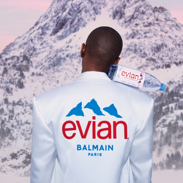 Balmain x Evian collaboration: Sustainability and luxury united in harmony